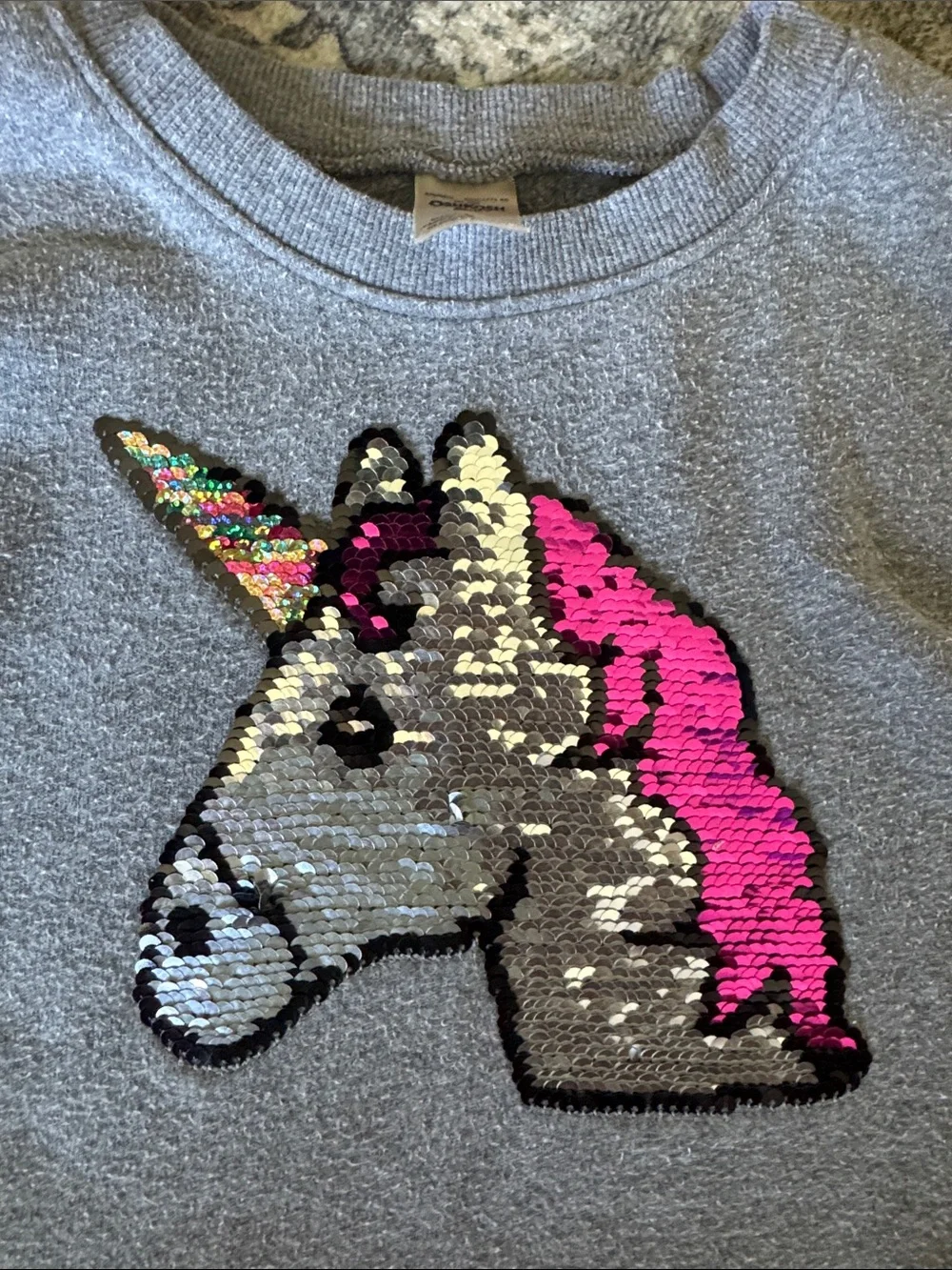 3 for $20 - Girls Unicorn Sequin Sweatshirt